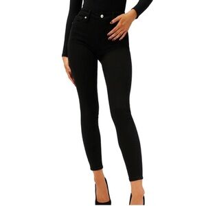 Good American Black Good Legs Skinny Jeans  Casual Denim EUC